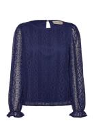 Cream Crvalerie Blouse Marinblå