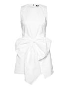ROTATE Birger Christensen Sleeveless Dress W/ Bow Vit