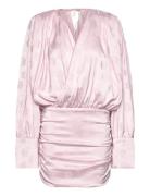 ROTATE Birger Christensen Ls Mini Dress Rosa